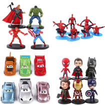 Spiderman cake decoration decoration decoration childrens cartoon car superhero net red birthday plug-in accessories