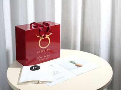 Sephora high-end packaging gift box with dust-proof cloth bag
