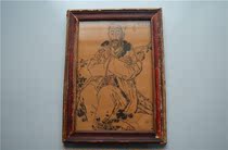 Antique calligraphy and painting collection antique handicrafts appreciation good magenta collection ancient painting wooden frame painting single price