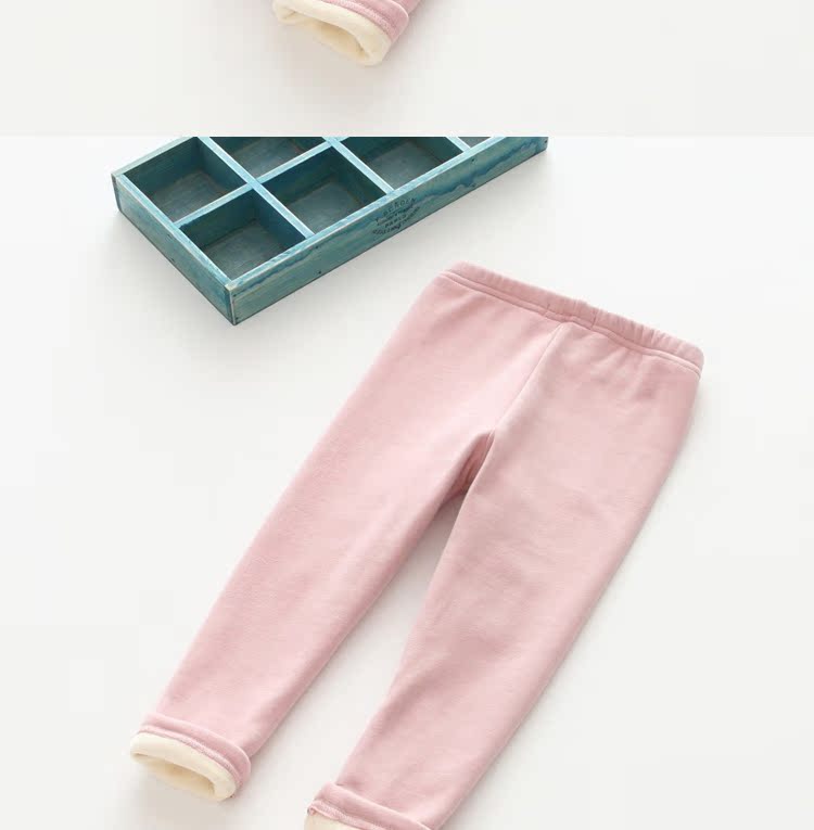 Quần bé gái 2018 thu đông cho bé cộng với quần legging nhung dày bé bé quần ấm cho bé cotton mùa đông quần jean lót lông cho bé