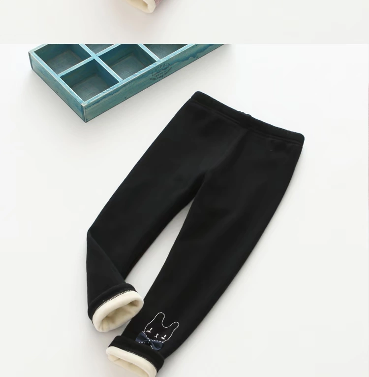 Quần bé gái 2018 thu đông cho bé cộng với quần legging nhung dày bé bé quần ấm cho bé cotton mùa đông quần áo trẻ em xuất khẩu