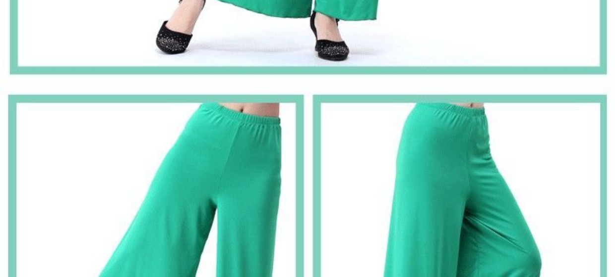 Tâm trạng khiêu vũ quần nữ váy quần flare quần thực hành quần khiêu vũ Latin quần vuông nhảy quần phụ nữ quần rộng chân - Khiêu vũ / Thể dục nhịp điệu / Thể dục dụng cụ giày khiêu vũ mới nhất