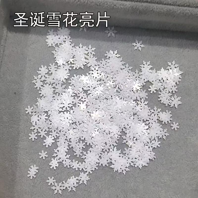 Ultra-Thin Snowflake Sequins Christmas Series Autumn and Winter Christmas New Year DIY Decoration Face Glitter Christmas Nail Art Sequins