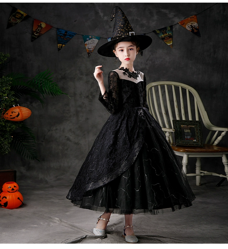 Halloween trẻ em trang phục cho bé gái trang phục phù thủy trang phục cho bé gái trang phục ma cà rồng trang phục cosplay