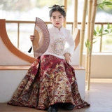 Детская демисезонная юбка, утепленный комплект, зимнее ханьфу