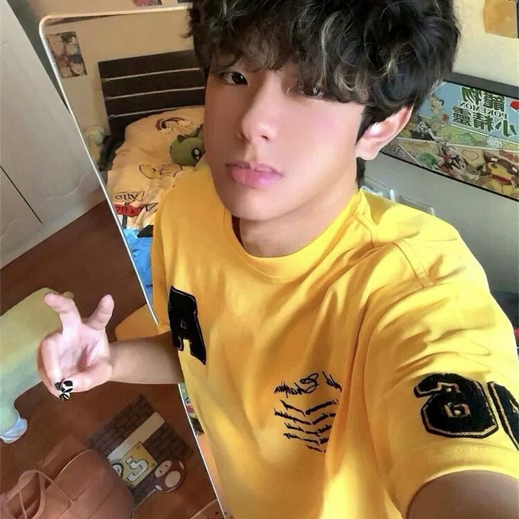 Chinese-Style American High Street Yellow Letter Embroidered Short-Sleeve T-Shirt for Men, Summer Pure Cotton Trendy Brand Couple Style ins Top Chinese-Style American High Street Yellow Letter Embroidered Short-Sleeve T-Shirt for Men, Summer Pure Cotton Trendy Brand Couple Style ins Top