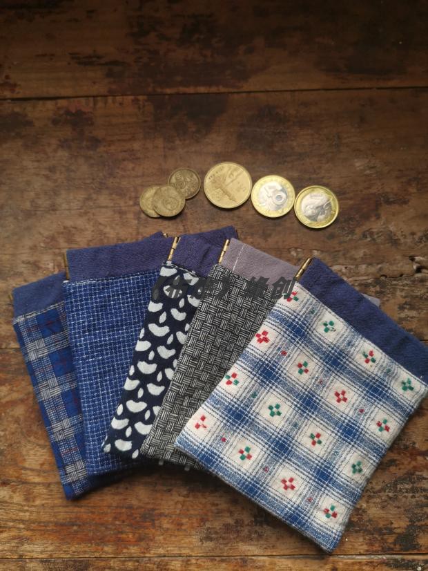 Handmade Cloth Art Zero Money Bag Retro Creative Spring Sheet Coins Bag minimalist headphone bag Carpack mask Mask Containing bag