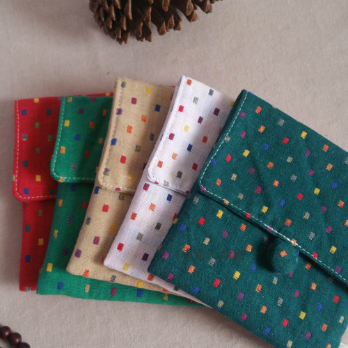 Cloth leash Sanitary Cotton Cashier Bag Aunt Towels Bag Small Items Containing Bag Mouth Red Bag