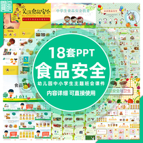 Primary school kindergarten food hygiene theme class courseware PPT