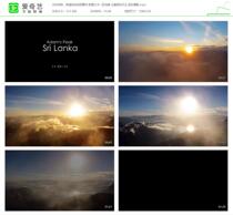 High-definition live video material Sri Lanka-the beautiful sunrise time-lapse photography of Adam Peak