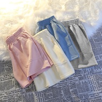 Pure Cotton Summer Grey Casual Sports Shorts Women Summer Loose Home Sleeping Pants Thin out of the street Skinny pants