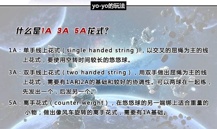 Yo-Yo Chính hãng Audi Hail Double Khoan Hỏa lực Vị thành niên Vua băng 4 Kim loại cao cấp Băng đá Yo-Yo