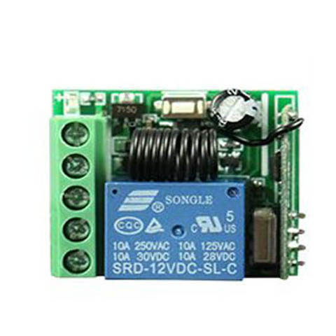 12V single wireless remote control switch access control lamp electronic control door electric lock timer receiving module controller 433