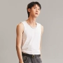 Áo cotton nam mùa thu đáy quần cotton nam thấm mồ hôi áo vest cổ tròn thể thao vest nam không tay áo thun áo thun ba lỗ