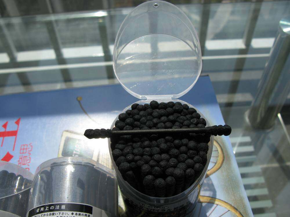 Export Japan foreign trade daily double black cotton rod bamboo charcoal rod super adsorption capacity 100