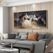 Ma to successfully hang painting light luxury living room sofa background wall decoration painting boss office wall painting Wanma Pentium