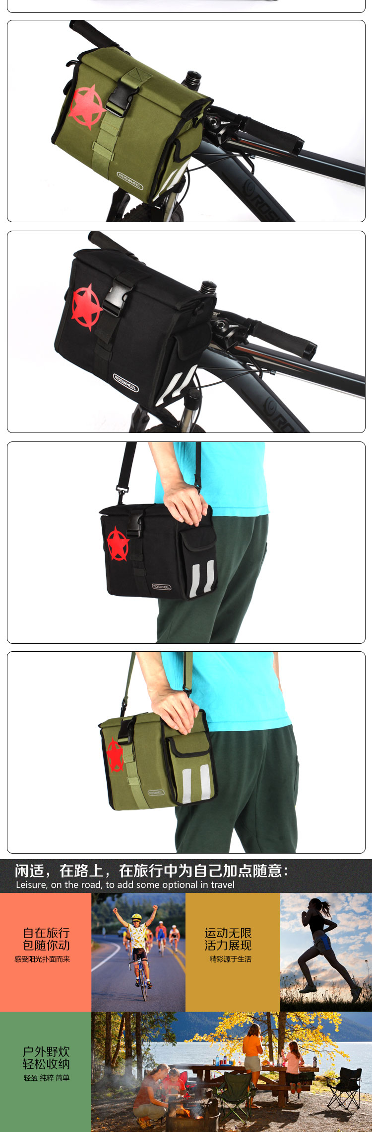 Sacoche pour vélo ROSWHEEL - Ref 2212699 Image 6