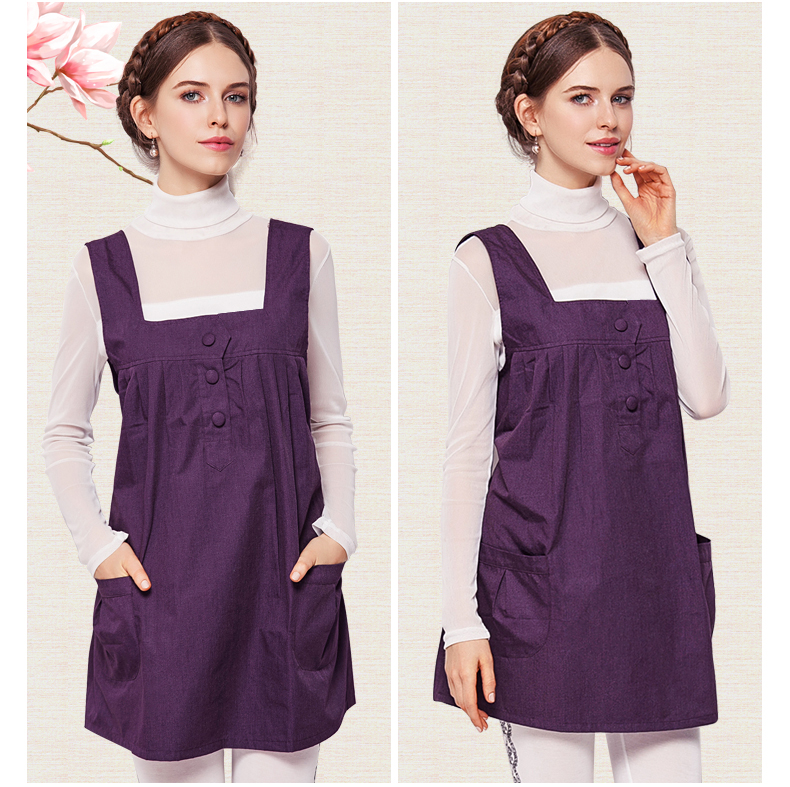 Phụ nữ mang thai phóng xạ phù hợp với quần áo cỡ lớn bằng kim loại áo vest bằng vải mang thai mùa mới quần áo sợi bạc chống bức xạ cho phụ nữ mang thai