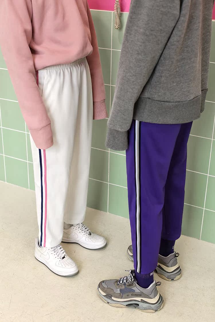 Connive Men Tide thương hiệu thun thun chân chín quần thể thao quần âu thanh quần nhiều màu nam - Quần mỏng baggy nam