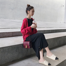 Autumn and winter 2021 new style overknee very sensational retro female mountain Benwind France small crowddress two-piece suit