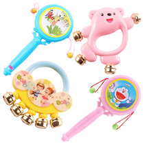 Newborn baby baby rocking bell percussion instrument can nibble early to teach puzzle small sand hammer toy red gripping training