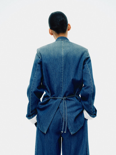 Edition× Samuel Gui Yang Joint Series New Chinese-Style Denim Jacket Ebe1Jkt015