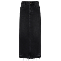 (New product newly released) edition2024 spring new style retro loose edge denim skirt EBD1SKT038