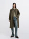 [Same Style as Dong Jie] Edition2025 New Autumn Long Trench Coat with Shirt Collar Ebe3Trc008