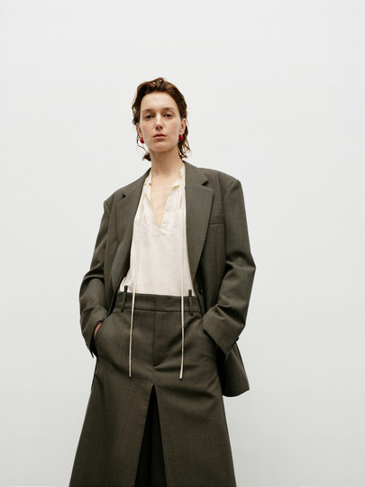 Edition Suit Skirt Pants for Women, New Autumn Vintage A-Line Wool Wide-Leg Shorts Ebd3Sot008