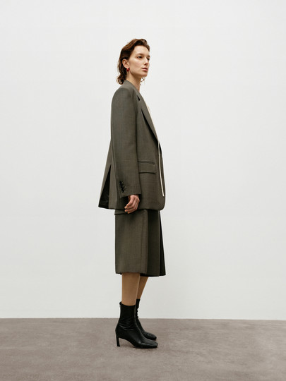 Edition Suit Skirt Pants for Women, New Autumn Vintage A-Line Wool Wide-Leg Shorts Ebd3Sot008