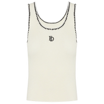 edition2023 new autumn style small fragrance crocheted U-neck knitted vest womens bottoming shirt top EBC3VET008