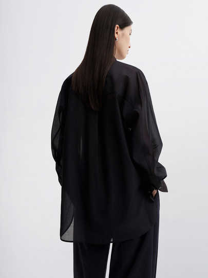 [E+ Light Life Series]Edition2025 Autumn New French Silk Cotton Shirt Ebe3Sht016