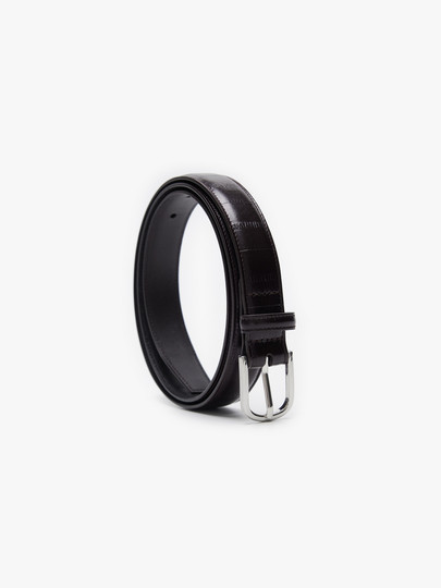 Edition Belt for Women 2025 Winter New Luxury Eel Skin Embossed Cowhide Belt Ebe4Blt001