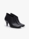 Edition High-Heeled Short Boots for Women 2025 Autum New Style Ankle-Covering Goatskin Genuine Leather Boots Ebe3Shs013