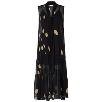 (Newly dropped at 99) edition2024 floating collar polka dot silk two-piece dress EBD3DRS049