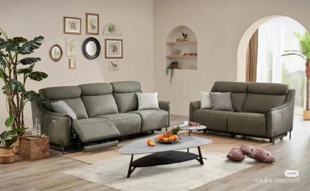 lazboy Le Zhibao free tango sofa light luxury living room GN115 frosted full cowhide electric function