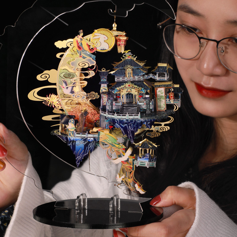 Jigsaw puzzle adult decompression three-dimensional 3D model super difficult adult metal assembling toys difficult diy creative handwork