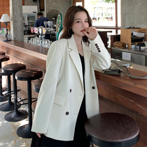 Lecea Alice white suit jacket woman 2022 spring new Korean version retro casual little western suit blouse