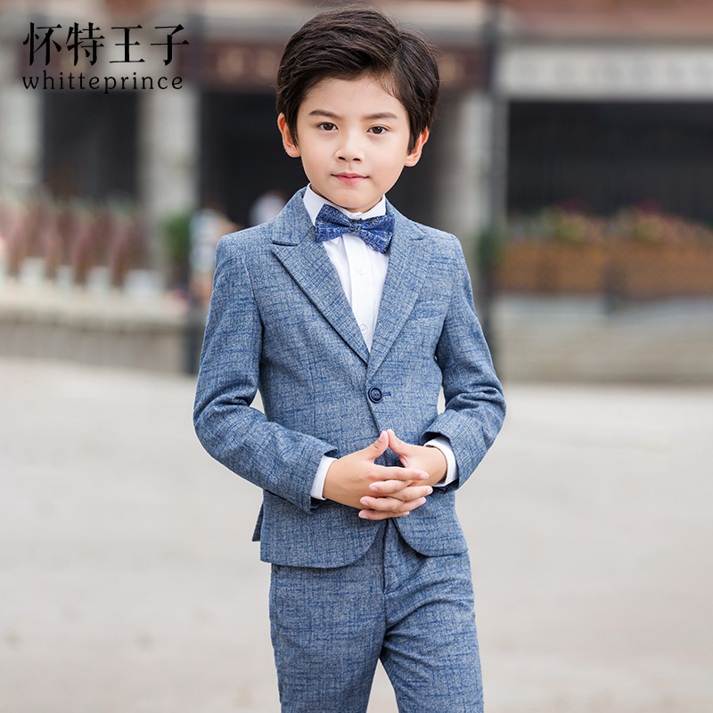 Chàng trai phù hợp với phù hợp với childrens mùa xuân và mùa thu trẻ em hoa ăn mặc đàn piano hiệu suất phù hợp với 2020 mới phiên bản Hàn Quốc của cậu bé phù hợp với nhỏ.