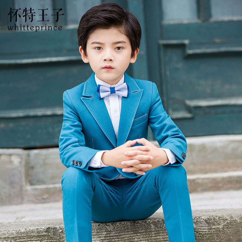Children's suits suit handsome host piano to play out boy flower gown, CUHK Scout Three sets in a boy's gown