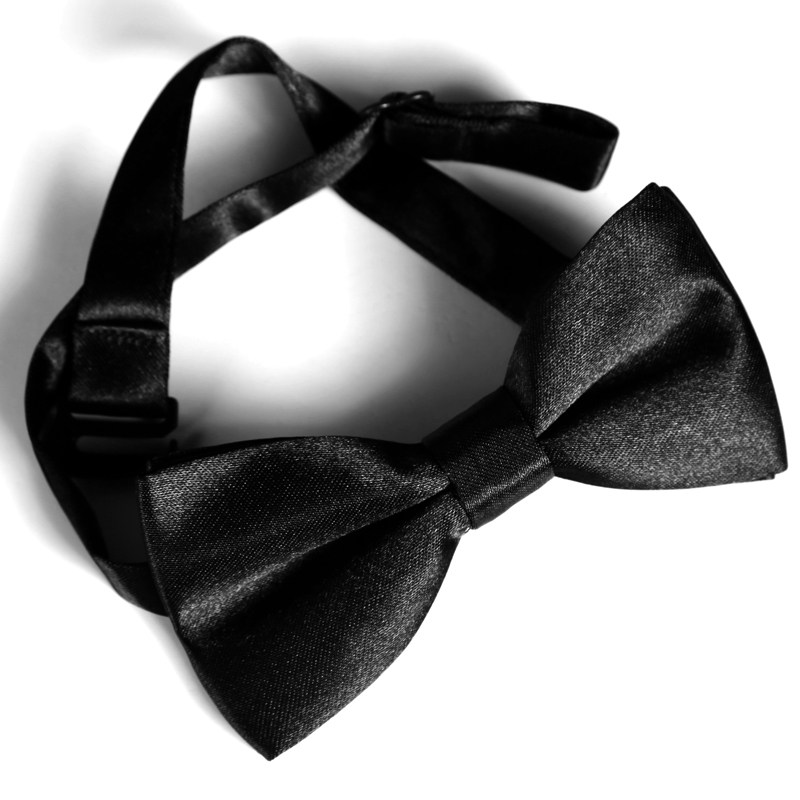 Child collar flower boy boy suit gown collar knot kid double collar tie black white red