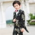 Bộ đồ tuxedo trẻ em phù hợp với chủ nhà nhỏ biểu diễn trang phục hoa cô gái mặc váy piano phù hợp với bộ đồ ba mảnh mùa xuân - Váy trẻ em Váy trẻ em