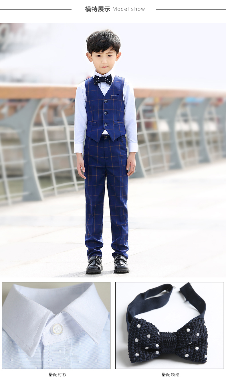 Váy hoa bé gái nam váy bé trai phù hợp với hợp xướng biểu diễn đàn piano biểu diễn quần áo bé trai xuân hè váy đầm trẻ em 13 tuổi
