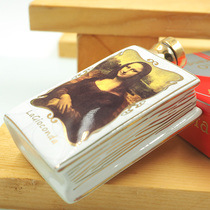 Oil painting white ceramic wine version 50ML sample wine mini bottle wine collection decoration pendulum