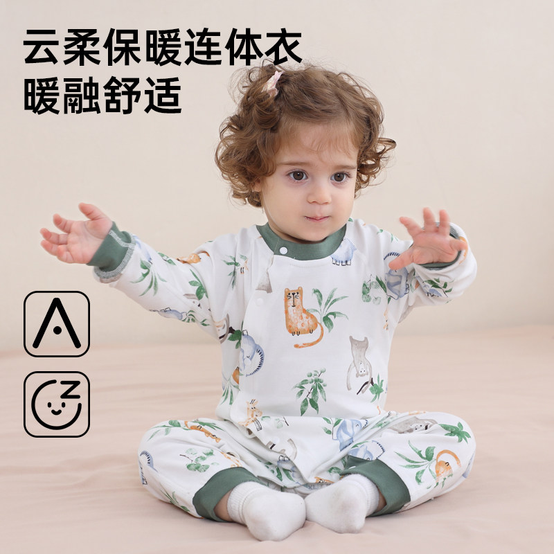 ベビーロンパース、春秋スタイル、新生児服、純綿秋用パジャマ、長袖ロンパース、ゆったりとした秋冬スタイル。