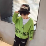 左西 Кардиган для мальчиков, куртка, детский хлопковый осенний тонкий свитер, подходит для подростков, коллекция 2021