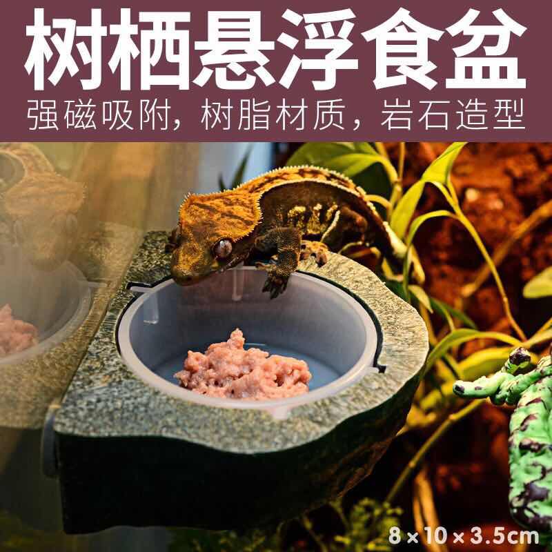 Tree shelter type Eating Basin Mascara WATER BASIN MAGNETIC SUSPENDED FRUIT MUD SUCTION CUP FEEDING MACHINE LIVING FOOD ANTI ESCAPE
