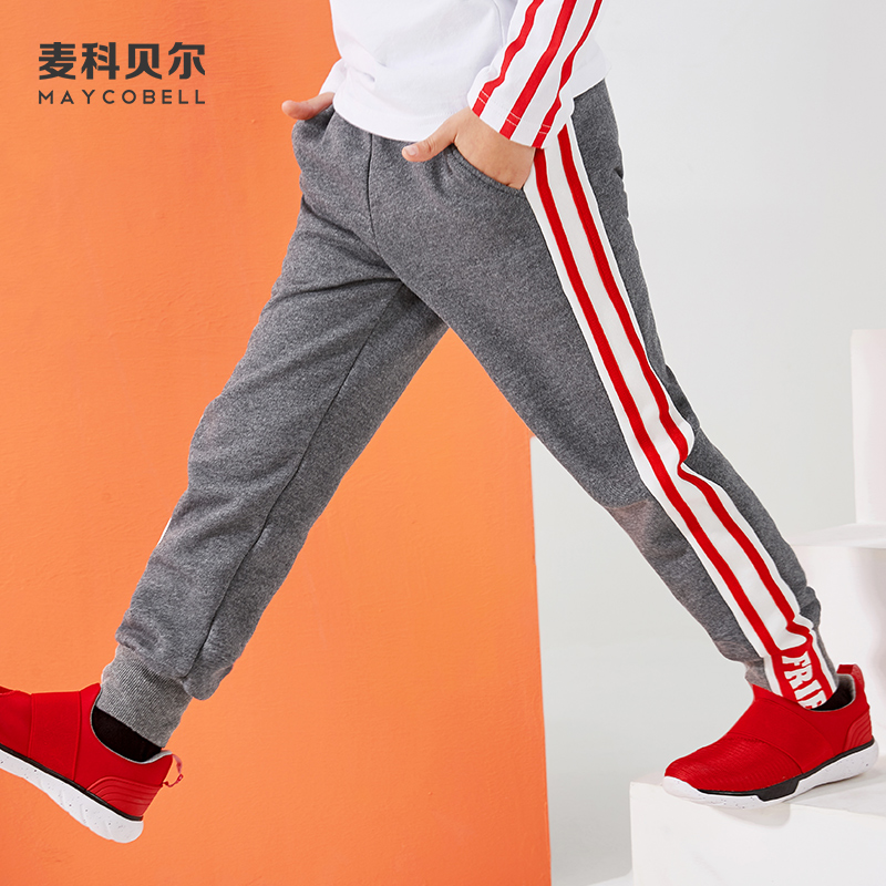 Chàng trai cộng với quần nhung quần ấm trẻ em sweatpants 15 vừa trẻ em lớn dày quần ấm áp trong quần chất béo con 12 tuổi.