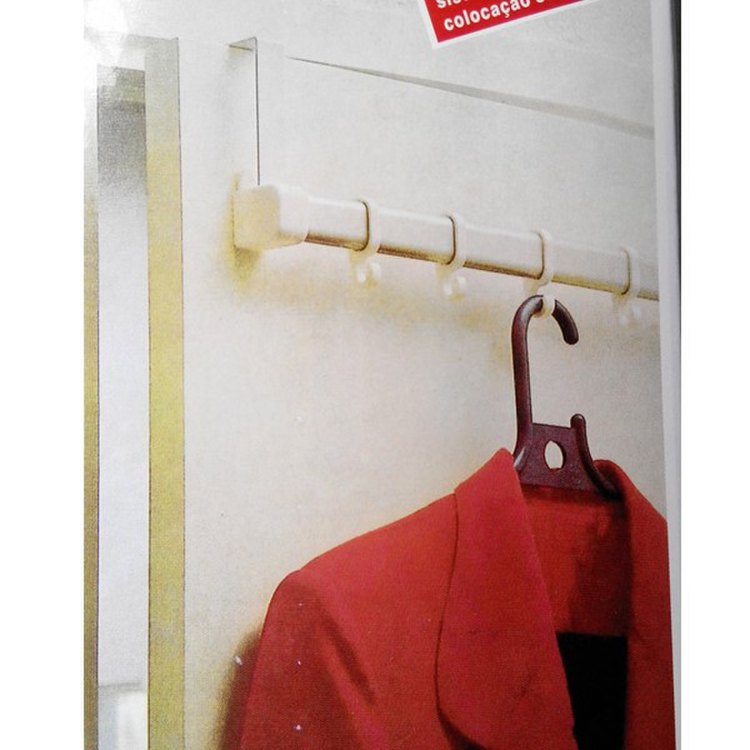 Kitchen Bathroom Door Rear-free Traceless Removable 6 Lieven body Hood Hook Door Slit Hook Adjustable Door Rear Hanger