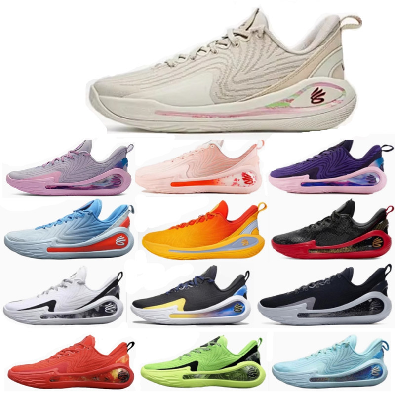 Curry 12Th Generation Basketball Shoes for Men, Cute Sports Casual Shoes, China Edition Saturn Lightweight Breathable Curry Sneakers for Women
